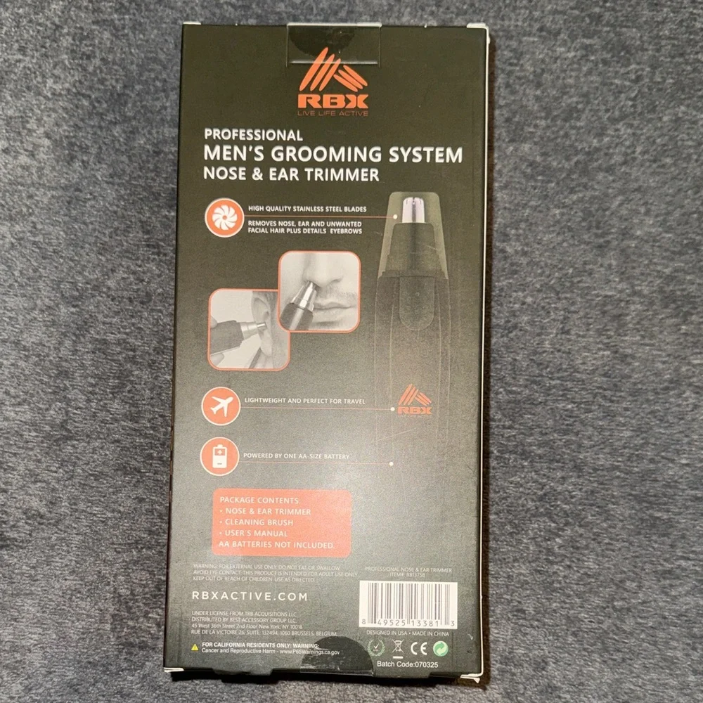 RBX- NIB Professional Black and Green Grooming System